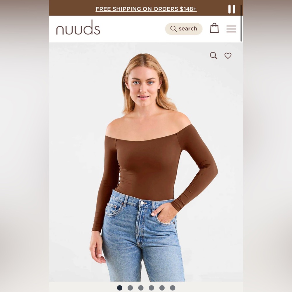 Nuuds Off the shoulder bodysuit